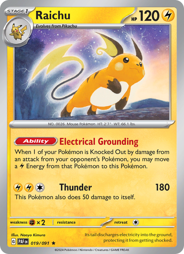 Raichu from Paldean Fates