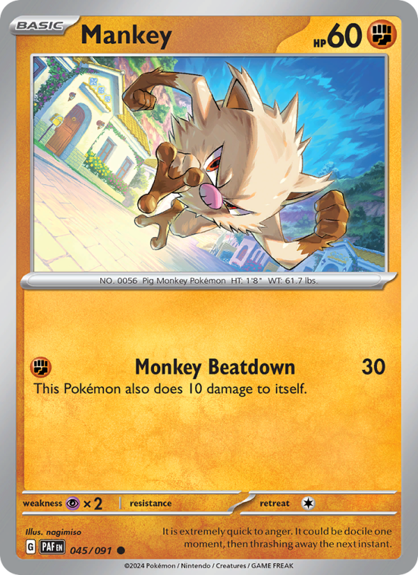 Mankey from Paldean Fates