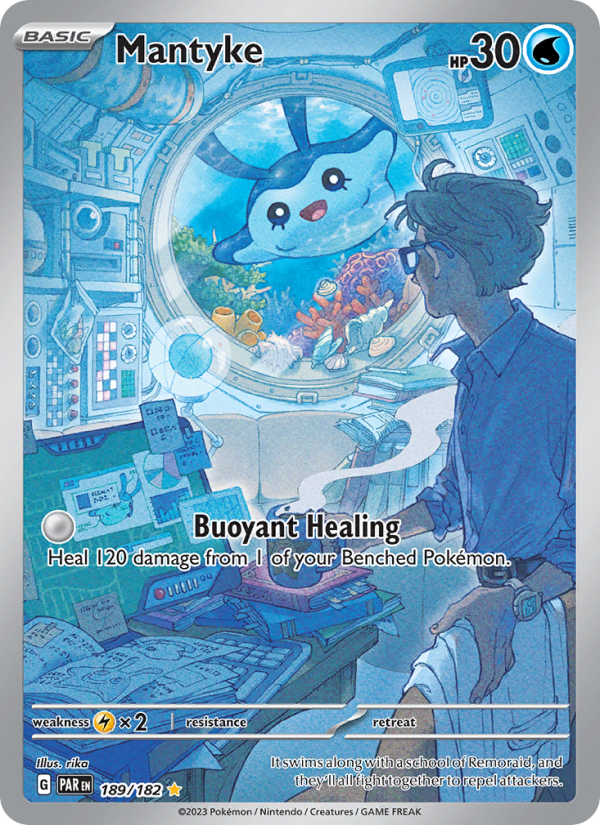 Mantyke — Illustration rare card from Paradox Rift