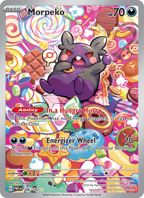Morpeko — Illustration rare card from Paradox Rift