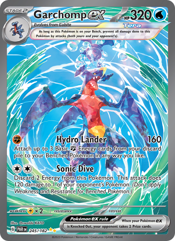 Garchomp ex — Special illustration rare card from Paradox Rift