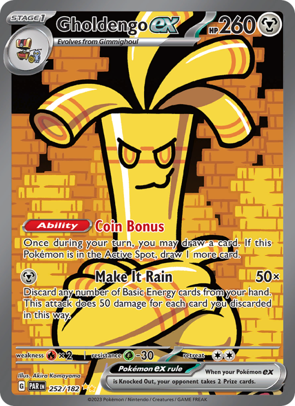 Gholdengo ex — Special illustration rare card from Paradox Rift