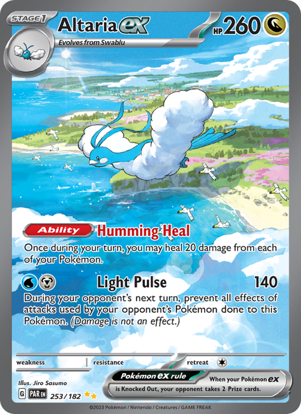 Altaria ex — Special illustration rare card from Paradox Rift