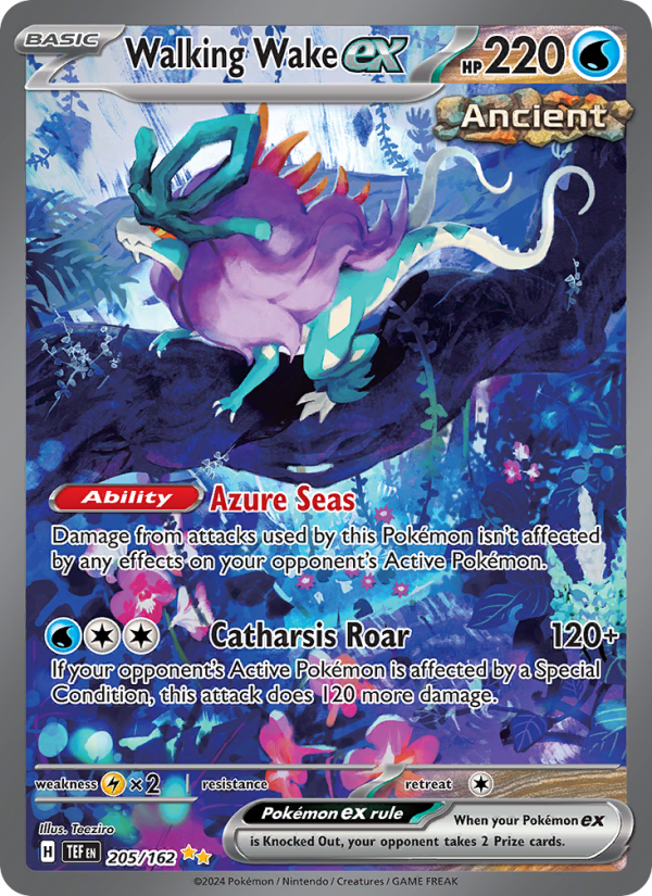 Walking Wake ex — Special illustration rare card from Temporal Forces