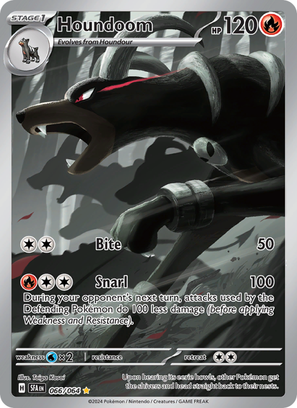 Houndoom — Illustration rare card from Shrouded Fable