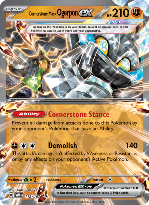 Cornerstone Mask Ogerpon ex from Twilight Masquerade