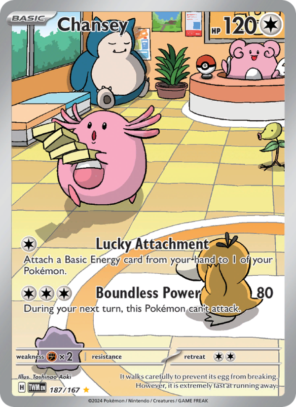 Chansey — Illustration rare card from Twilight Masquerade