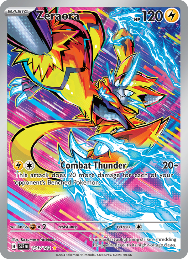 Zeraora — Illustration rare card from Stellar Crown