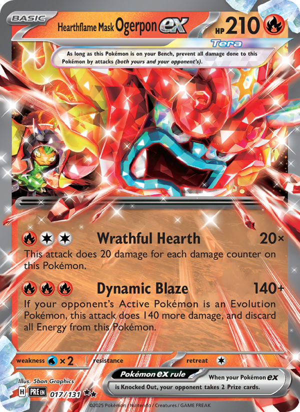 Hearthflame Mask Ogerpon ex from Prismatic Evolutions
