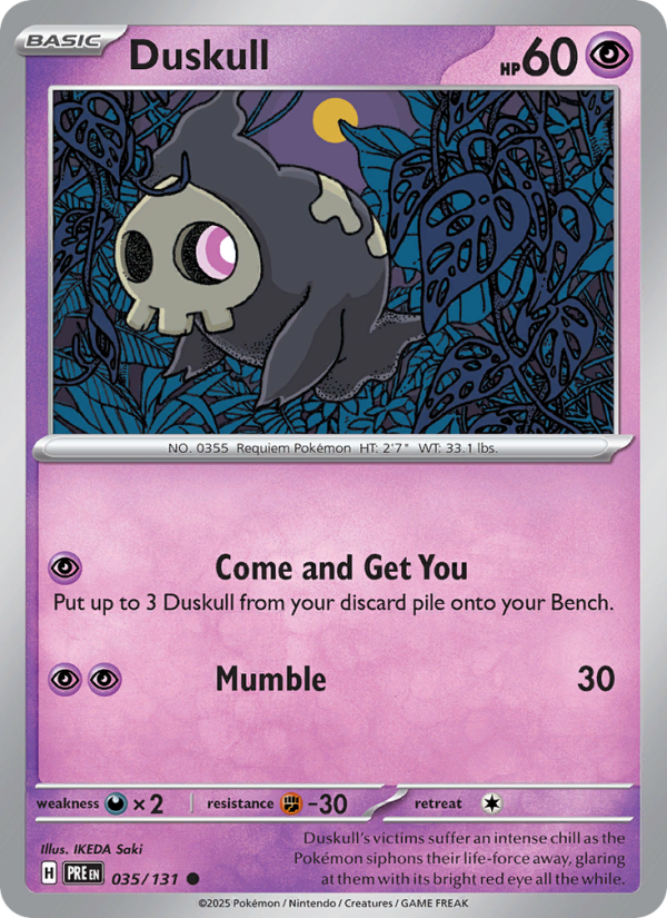 Duskull from Prismatic Evolutions