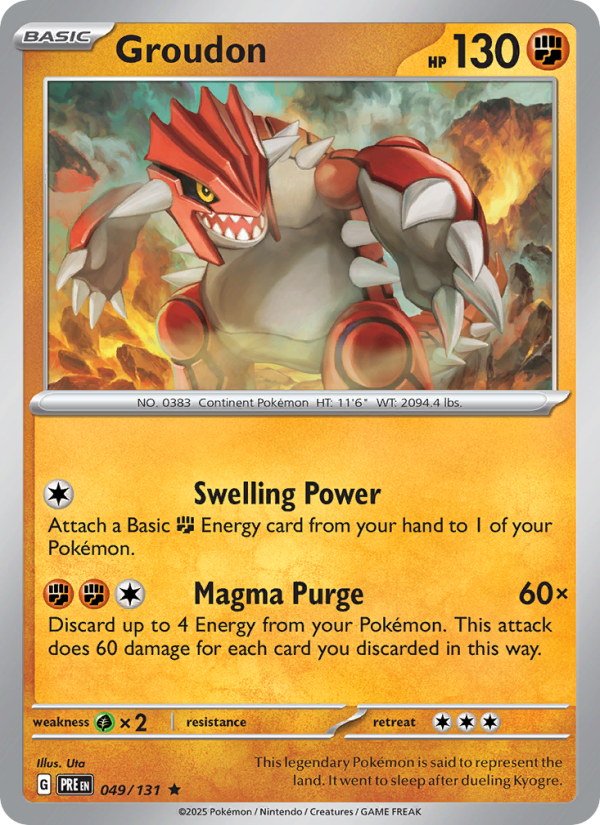 Groudon from Prismatic Evolutions