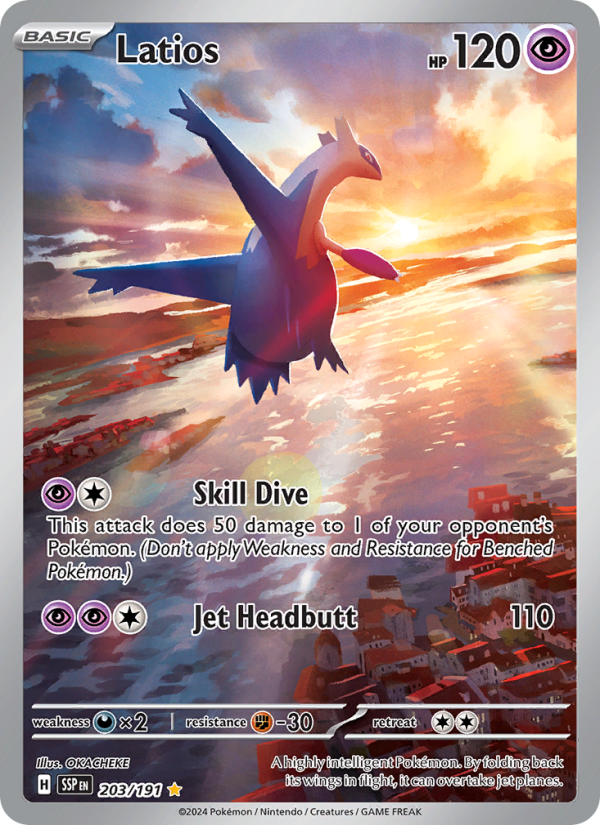 Latios — Illustration rare card from Surging Sparks