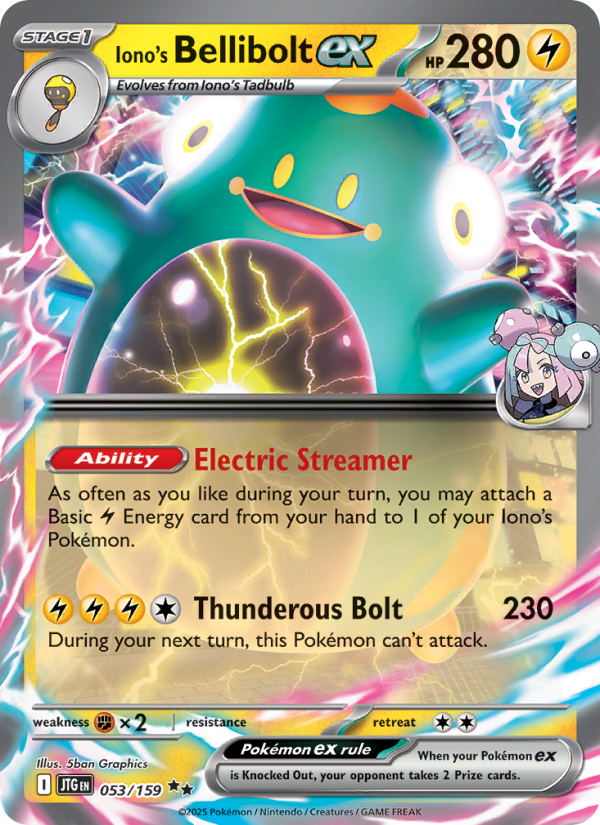 Iono's Bellibolt ex from Journey Together