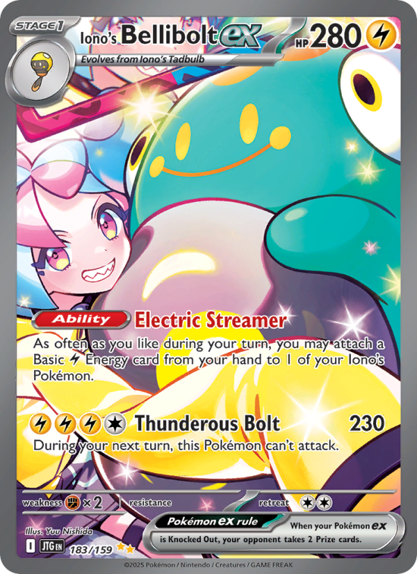 Iono's Bellibolt ex — Special illustration rare card from Journey Together