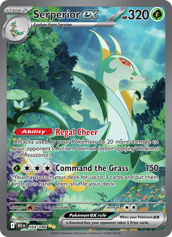 Serperior ex — Special illustration rare card from Black Bolt