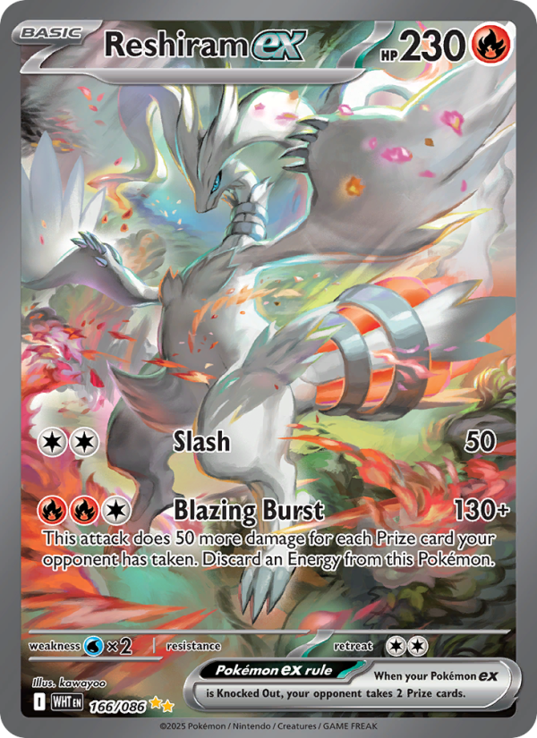 Reshiram ex — Special illustration rare card from White Flare