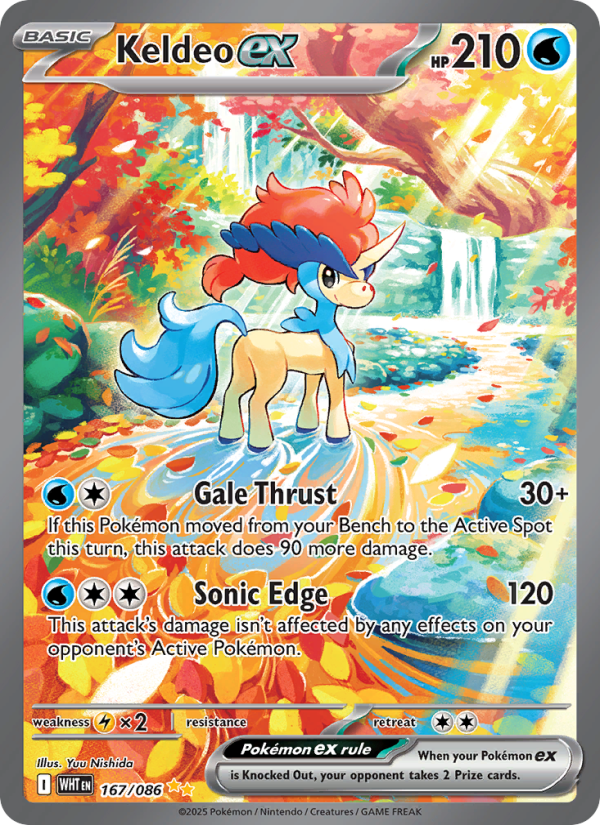 Keldeo ex — Special illustration rare card from White Flare