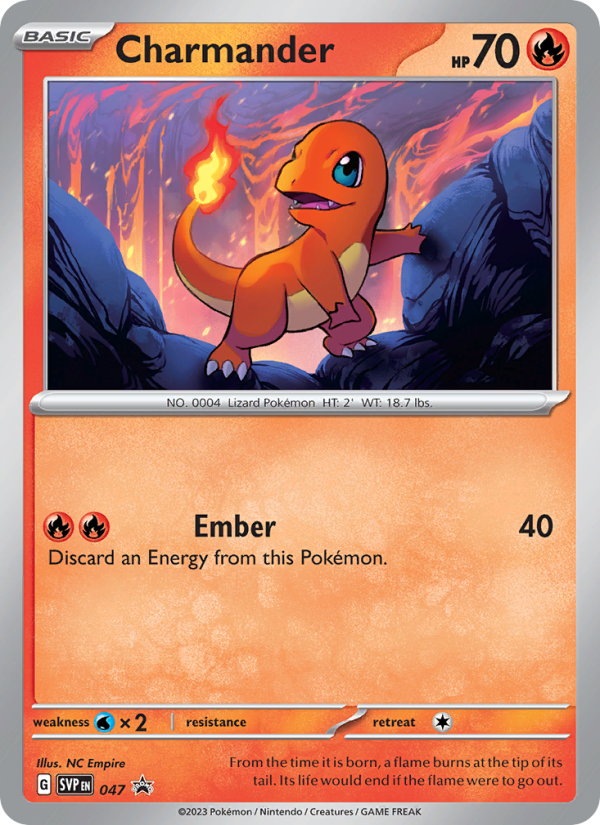 Charmander — Promo card from SVP Black Star Promos