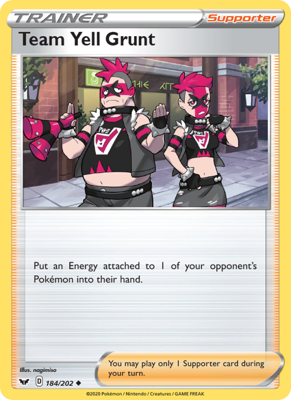 Team Yell Grunt from Sword & Shield