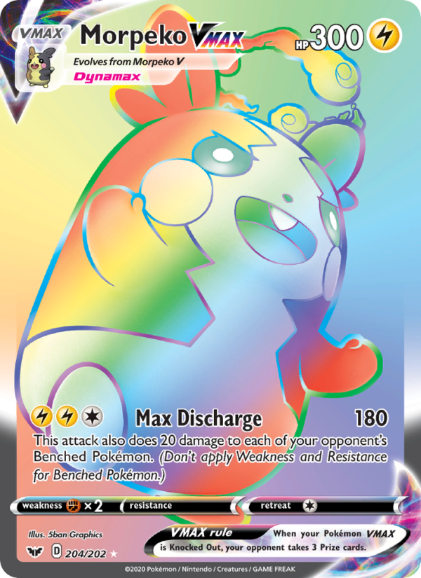 Morpeko VMAX — Secret Rare card from Sword & Shield