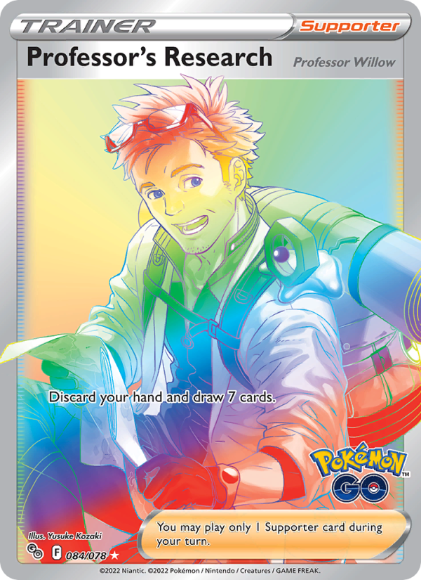 Professor's Research — Secret Rare card from Pokémon GO