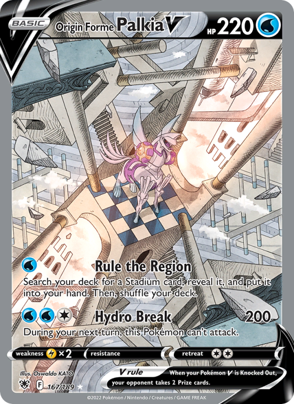 Origin Forme Palkia V — Ultra Rare card from Astral Radiance