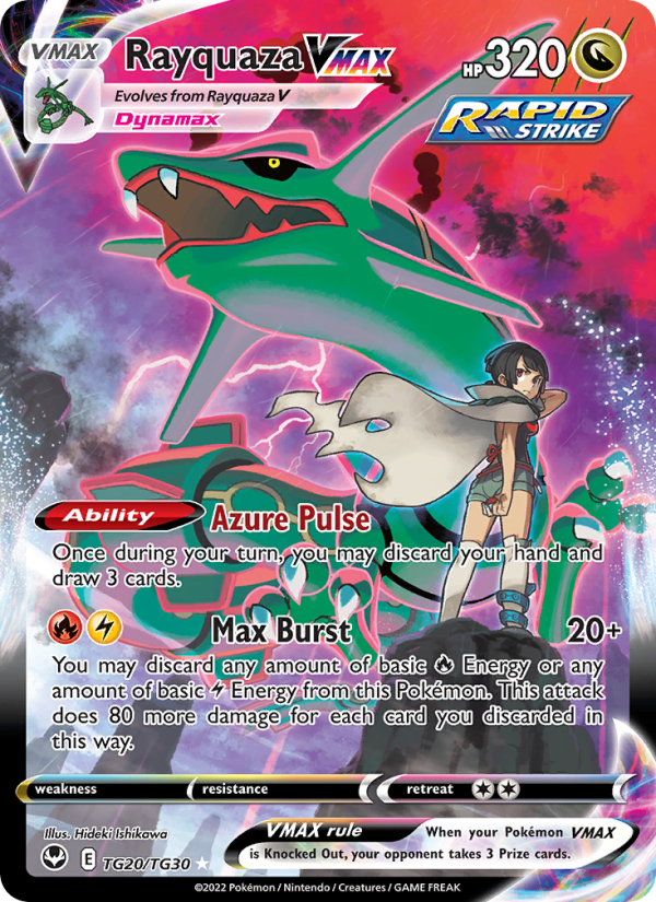 Rayquaza VMAX — Holo Rare VMAX card from Silver Tempest