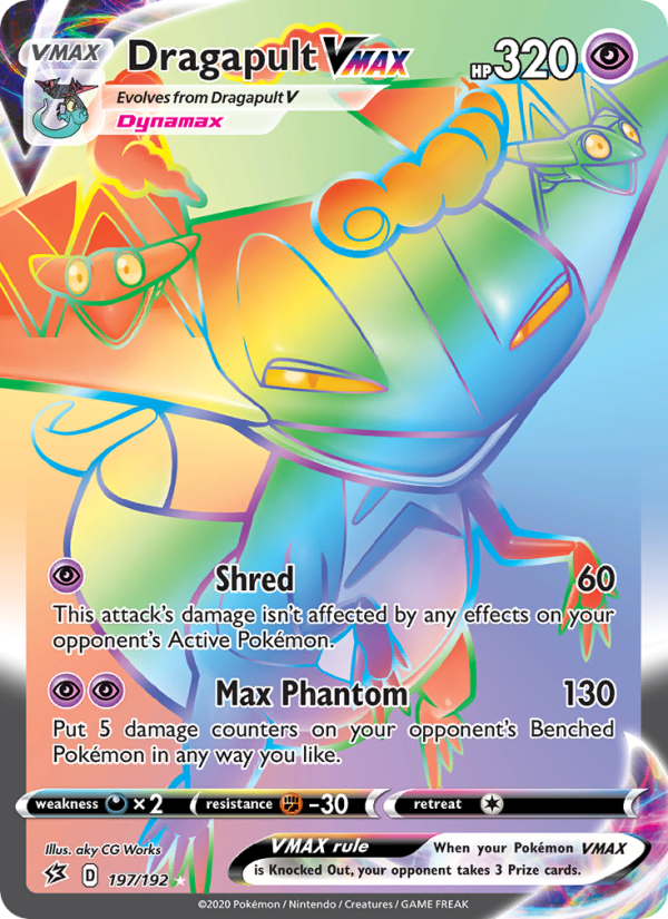 Dragapult VMAX — Secret Rare card from Rebel Clash