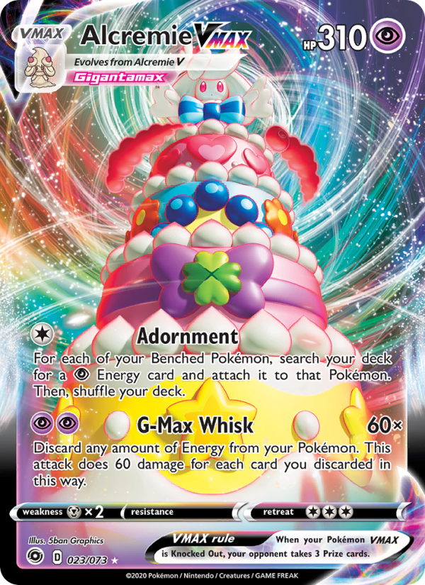 Alcremie VMAX — Holo Rare VMAX card from Champion's Path