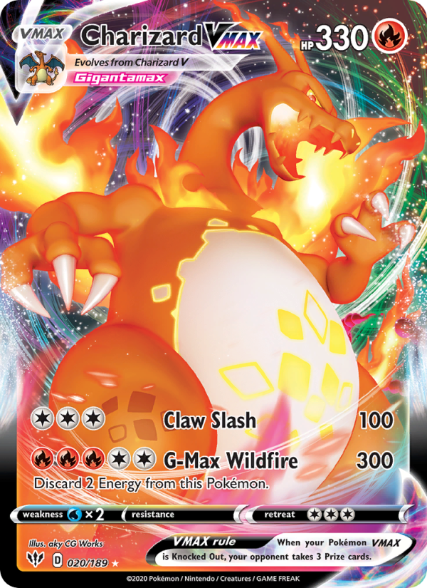 Charizard VMAX — Holo Rare VMAX card from Darkness Ablaze