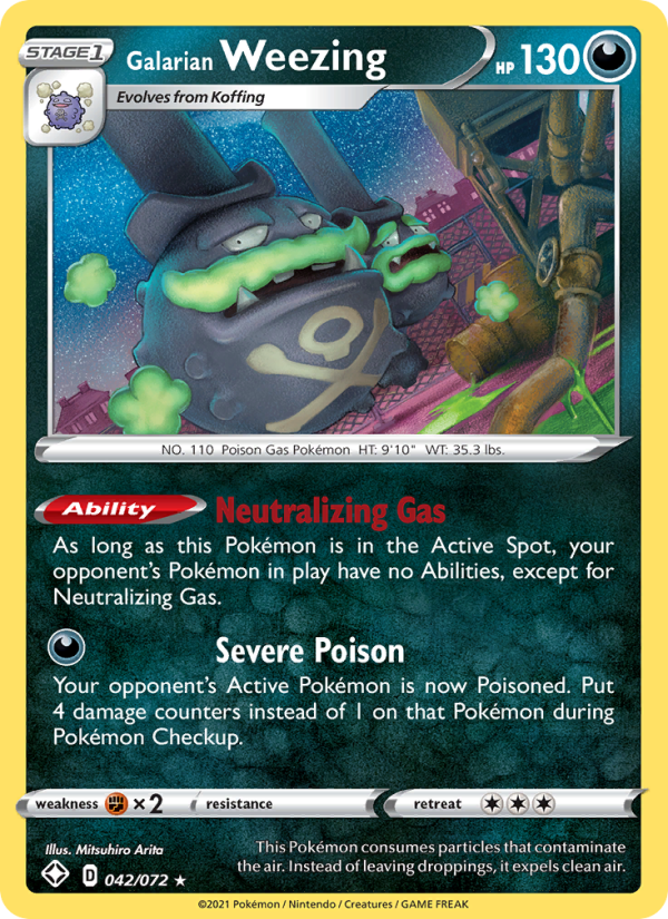 Galarian Weezing from Shining Fates