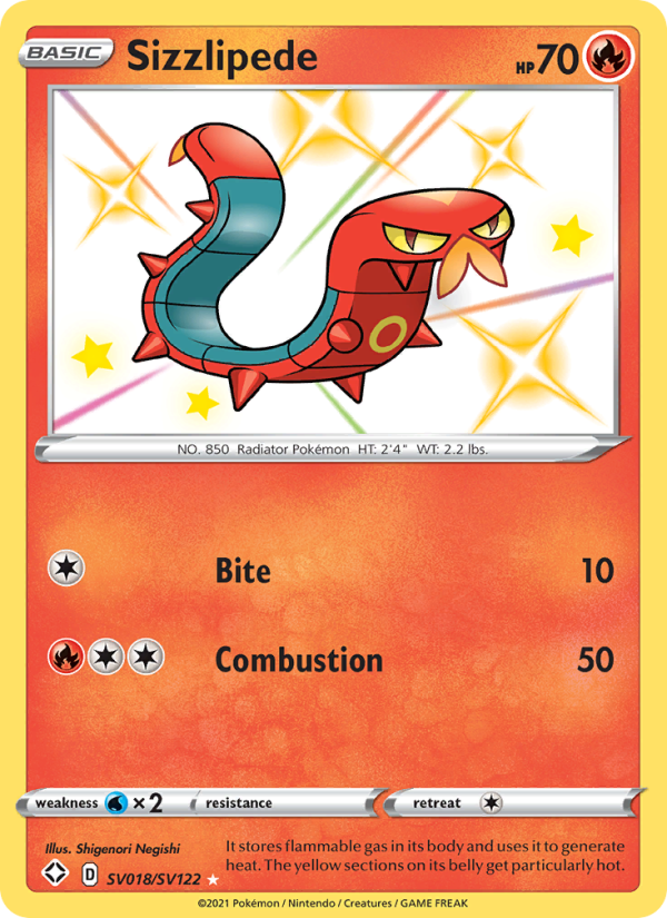 Sizzlipede from Shining Fates