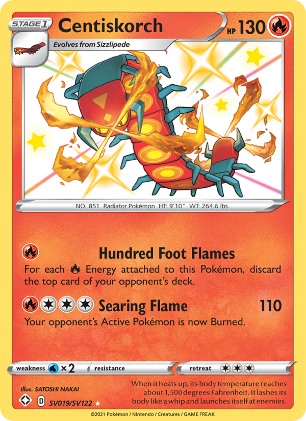 Centiskorch from Shining Fates
