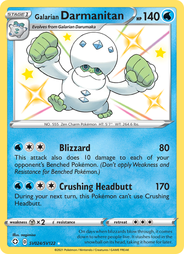 Galarian Darmanitan from Shining Fates