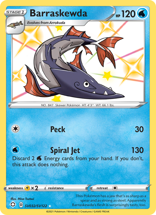 Barraskewda from Shining Fates