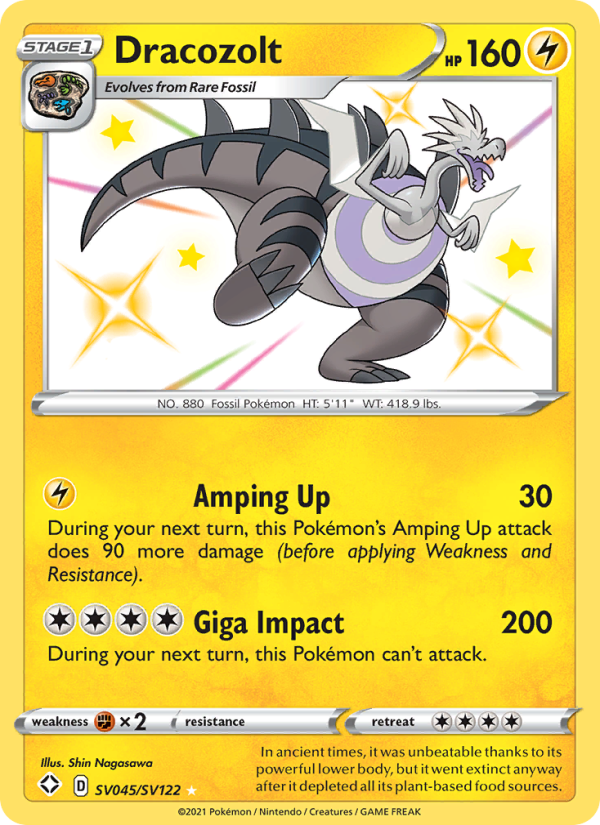 Dracozolt from Shining Fates