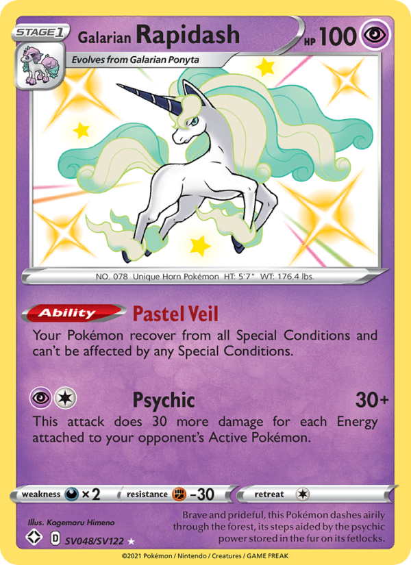 Galarian Rapidash from Shining Fates
