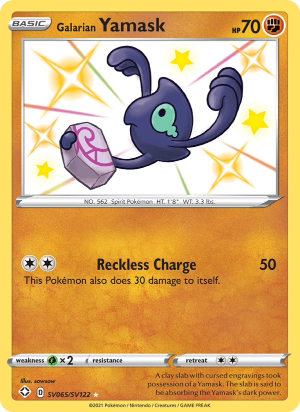 Galarian Yamask from Shining Fates
