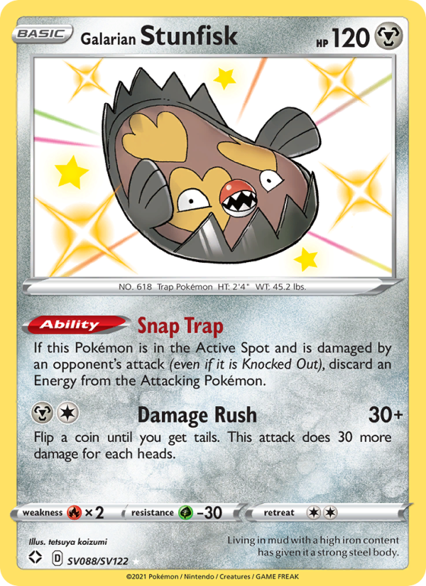 Galarian Stunfisk from Shining Fates