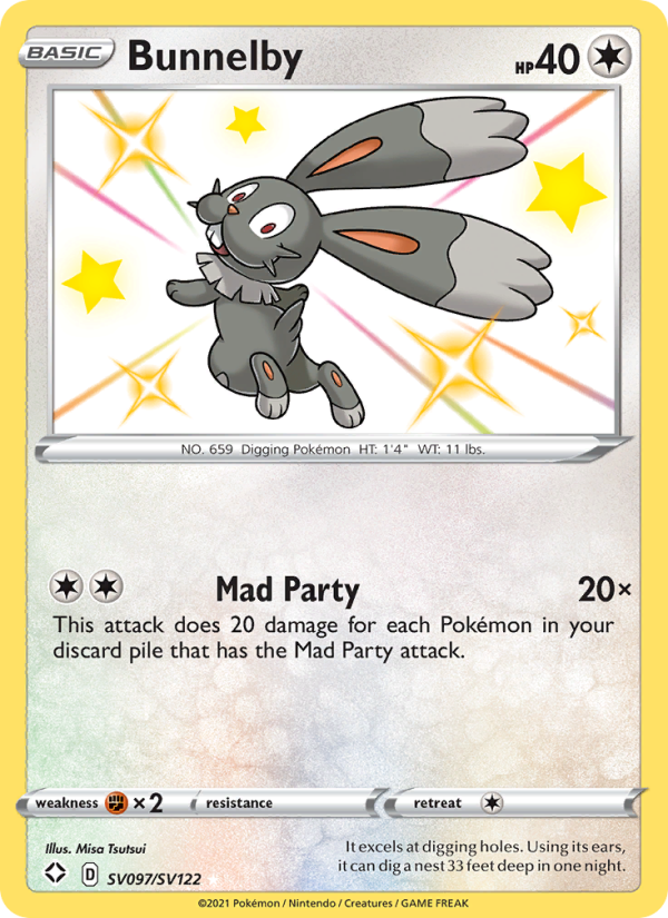Bunnelby from Shining Fates