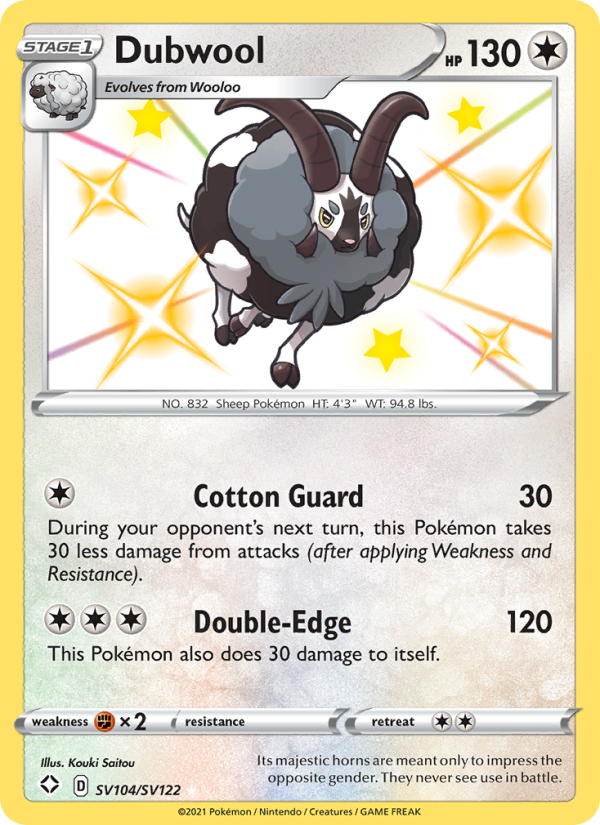 Dubwool from Shining Fates