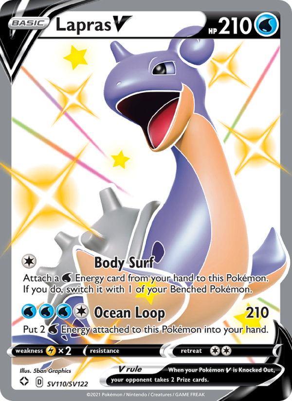 Lapras V from Shining Fates
