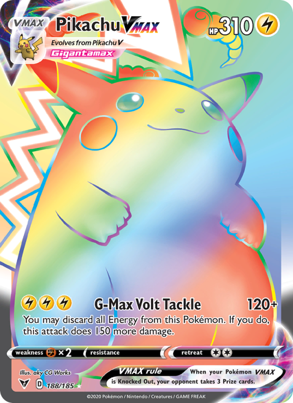 pokemon vivid voltage rarest cards Zarude V - 022/185 Ultra Rare [Grass][Lightning][Metal] Amazing Shot 120 This attack also does 120 damage to 1 of your opponents Benched Pokemon Amazing Rare Complete Set of