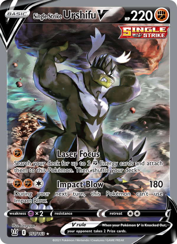 Single Strike Urshifu V — Ultra Rare card from Battle Styles