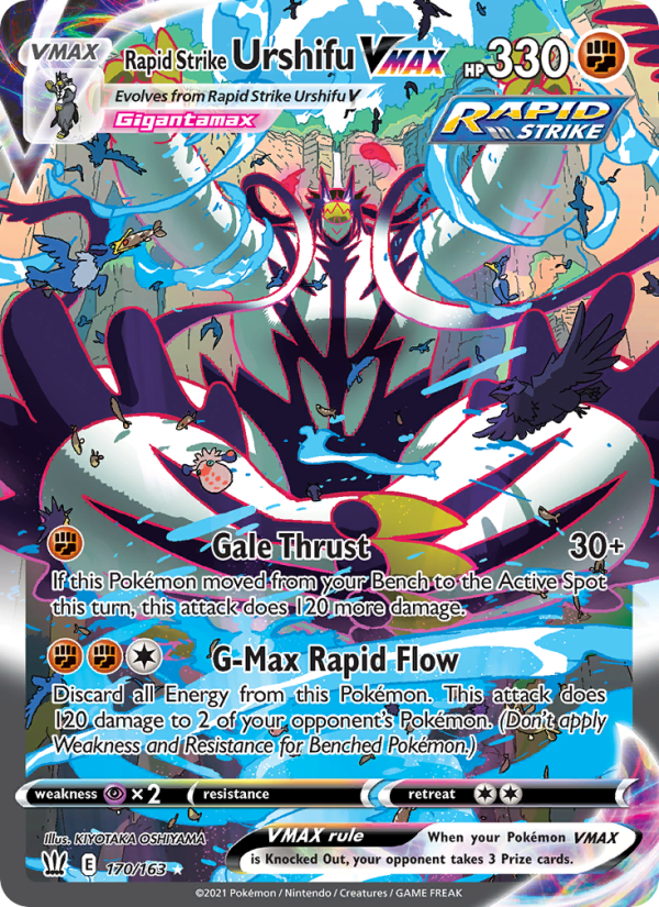 Rapid Strike Urshifu VMAX — Secret Rare card from Battle Styles