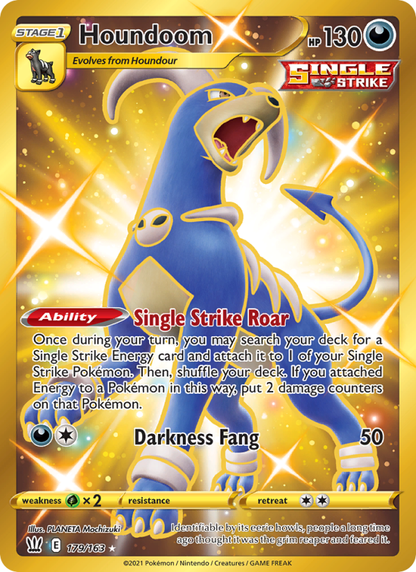 Houndoom — Secret Rare card from Battle Styles