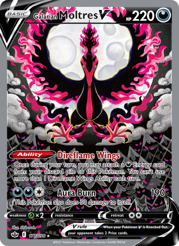 Galarian Moltres V — Ultra Rare card from Chilling Reign