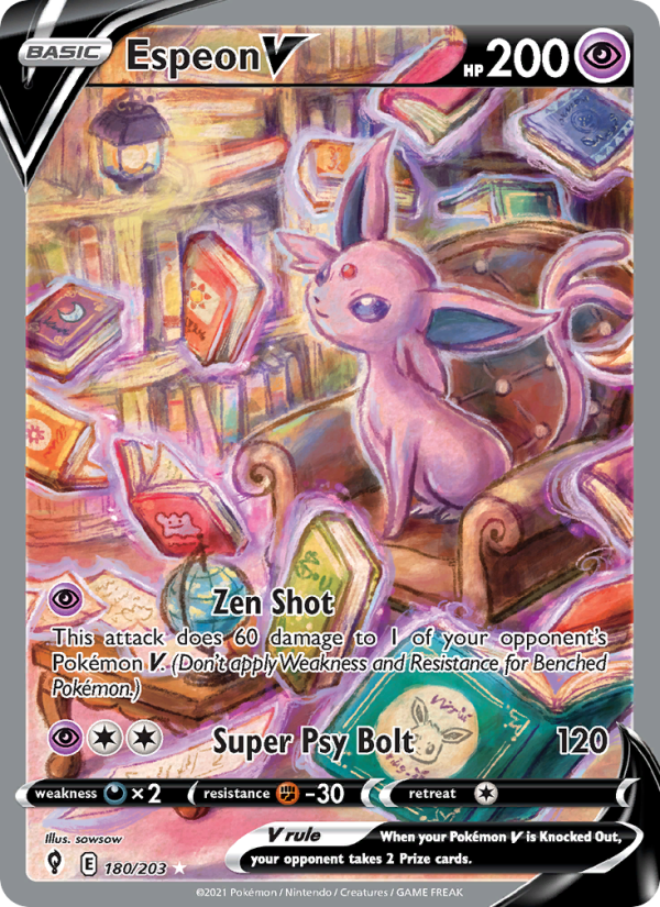 Espeon V — Ultra Rare card from Evolving Skies