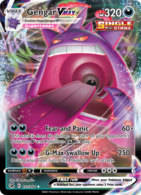 Gengar VMAX — Holo Rare VMAX card from Fusion Strike
