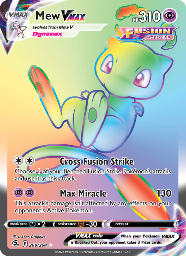 Mew VMAX — Secret Rare card from Fusion Strike